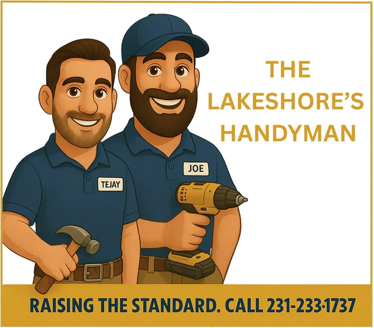 The Lakeshore's Handyman Logo Ludington Handyman Services